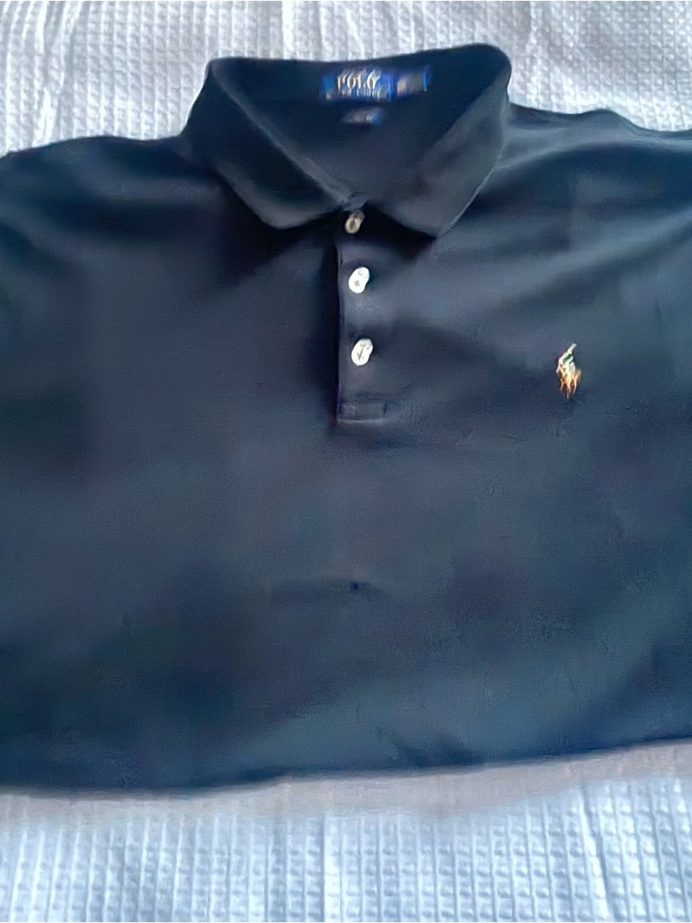 Ralph Lauren Men’s Black cotton Polo with Embroidered Pony